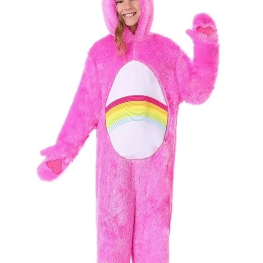Care Bears Child Medium Classic Pink‎ Cheer Bear Costume Y2K Halloween Dress Up